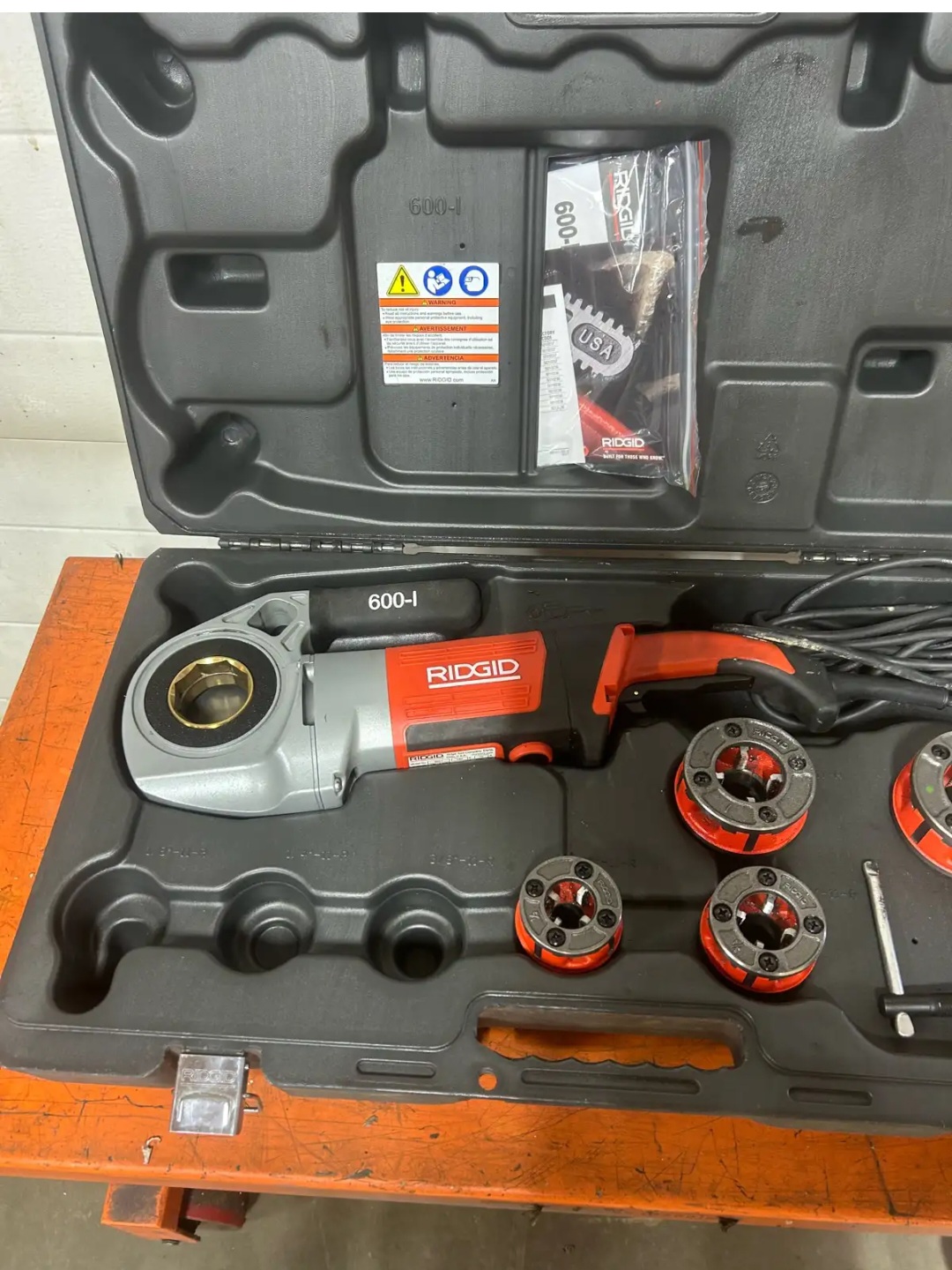 Ridgid 600 Pipe Threader Set