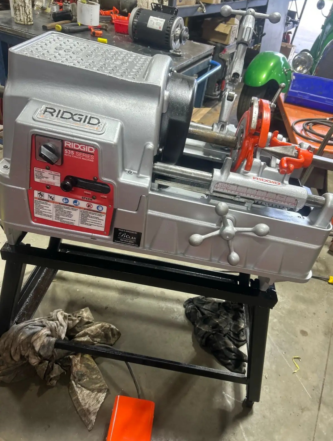 RIDGID 535a Power Pipe Threading Machine