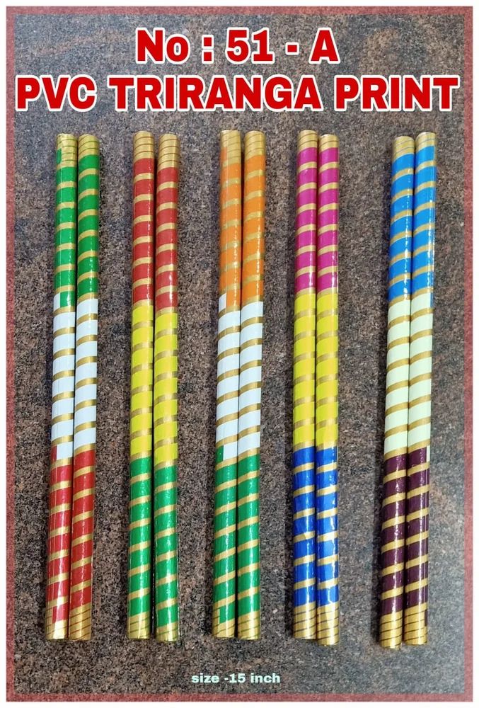 PVC Triranga Printed Sticks