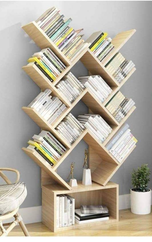 Modern Wooden Bookshelf