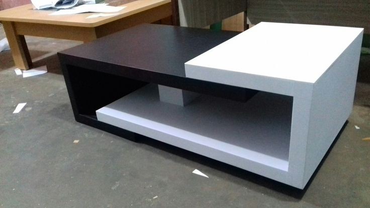 Modern Black and White Coffee Table