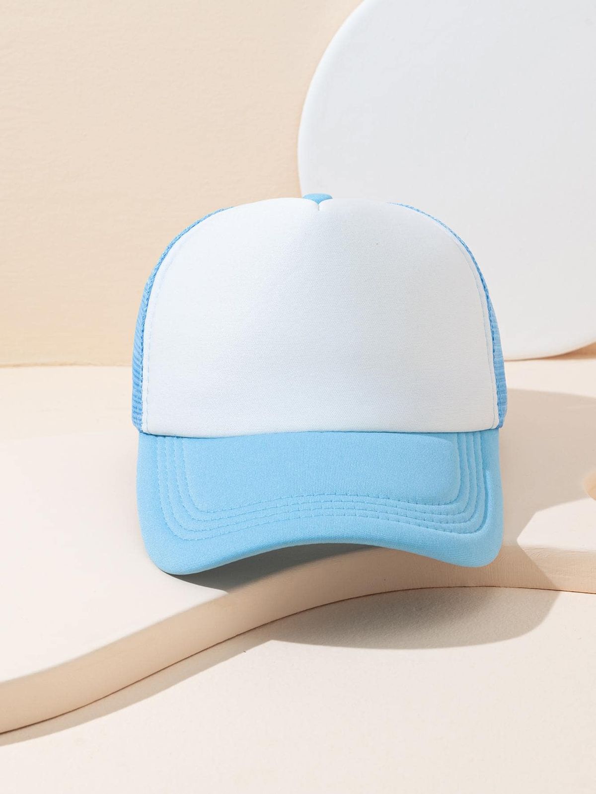Blue and White Trucker Cap