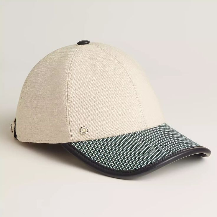 Stylish Beige and Black Baseball Cap