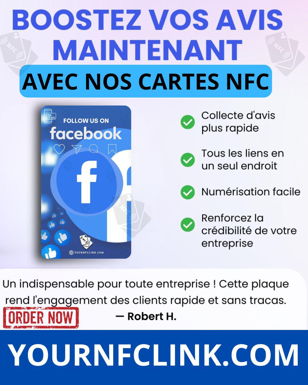 Carte Facebook Nfc