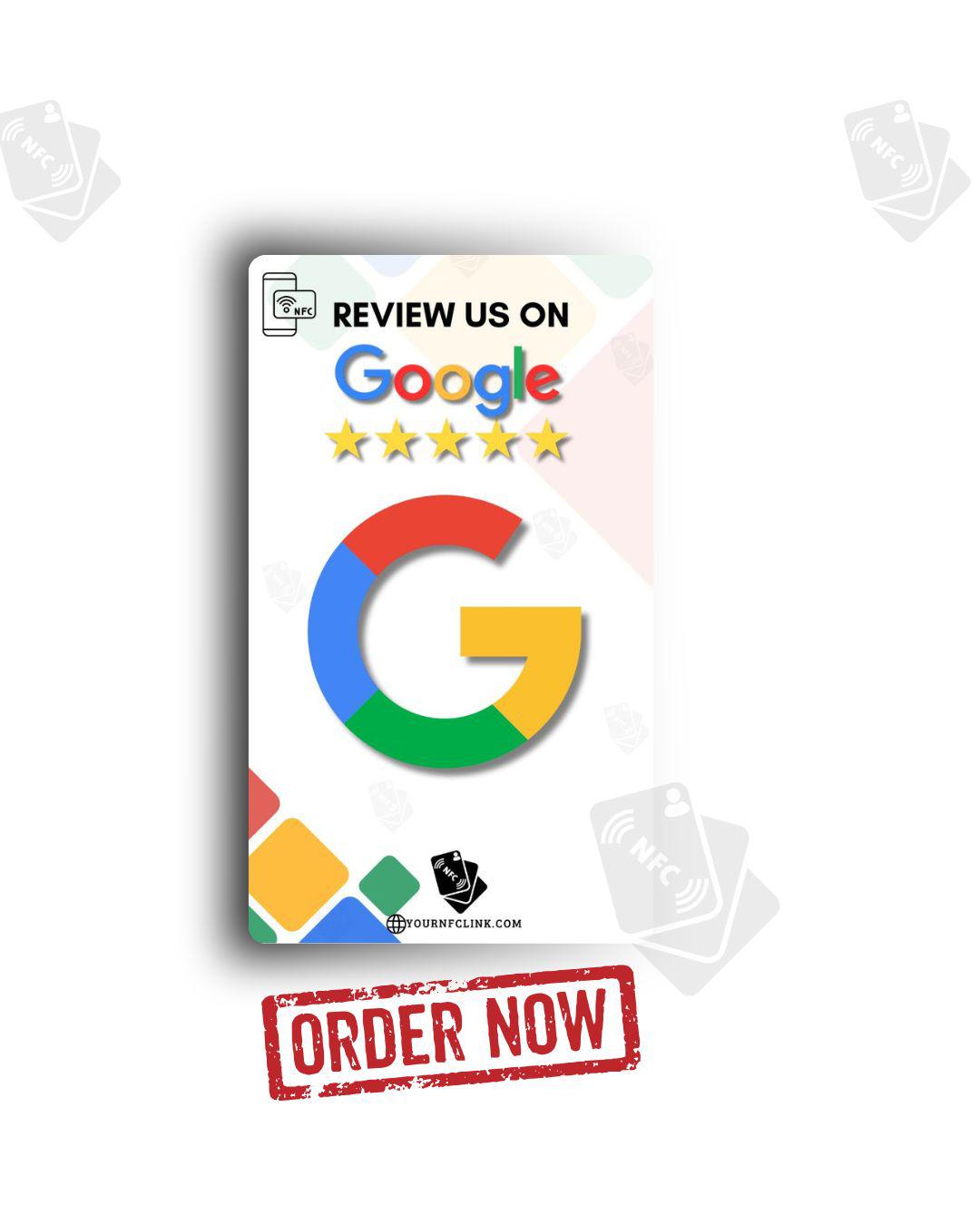 Carte Google Reviews NFC