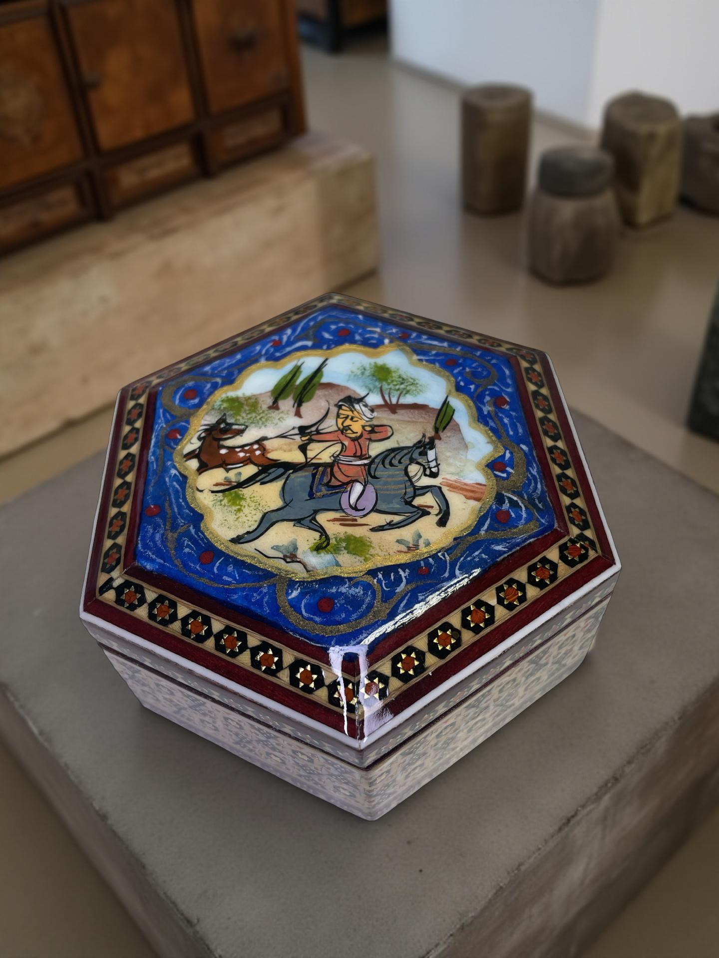 Khatamkari jewelry box 