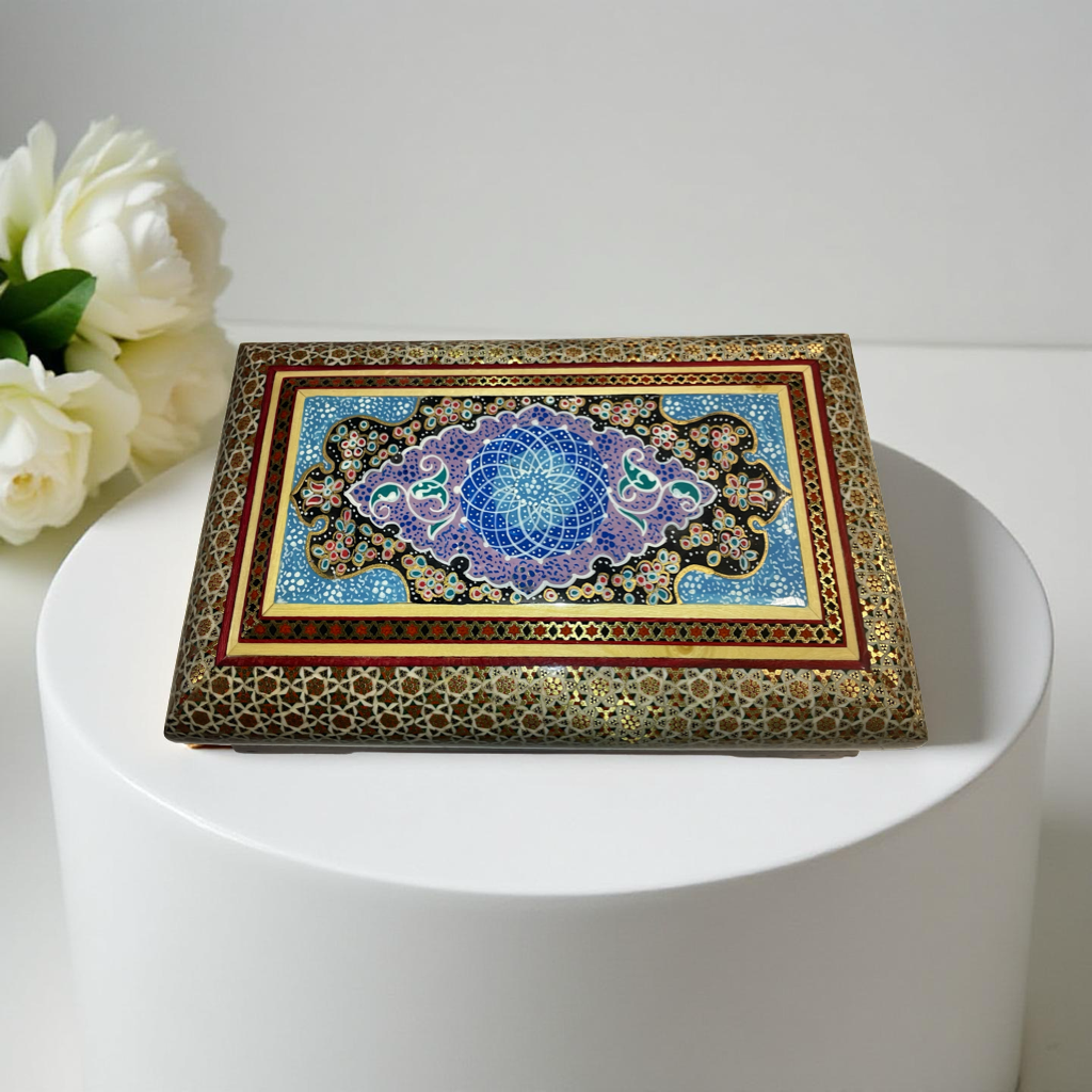 Persian high quality khatamkari jewelry box