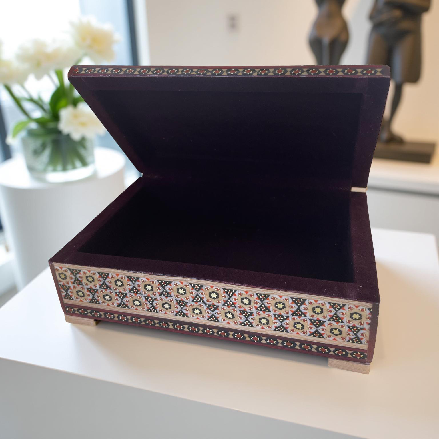 Persian khatamkari jewelry box