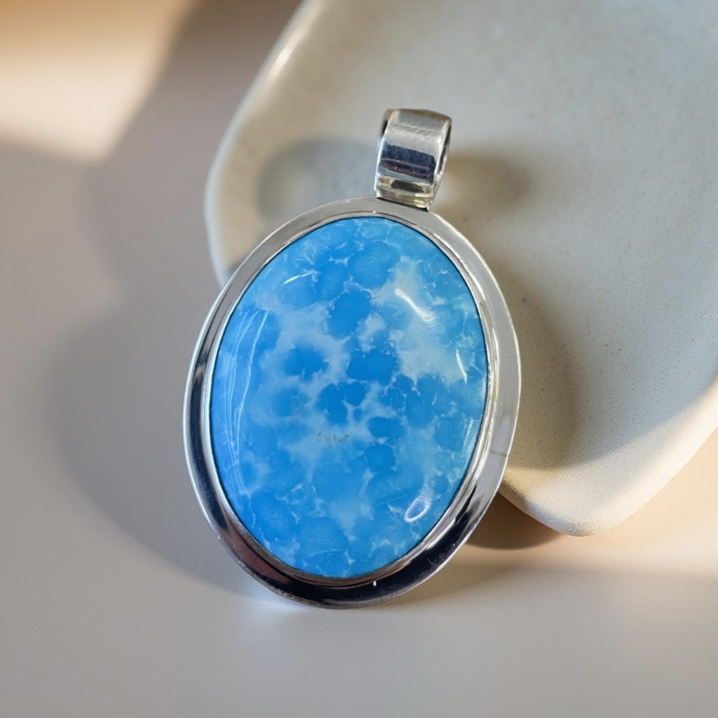 Turquoise silver pendant