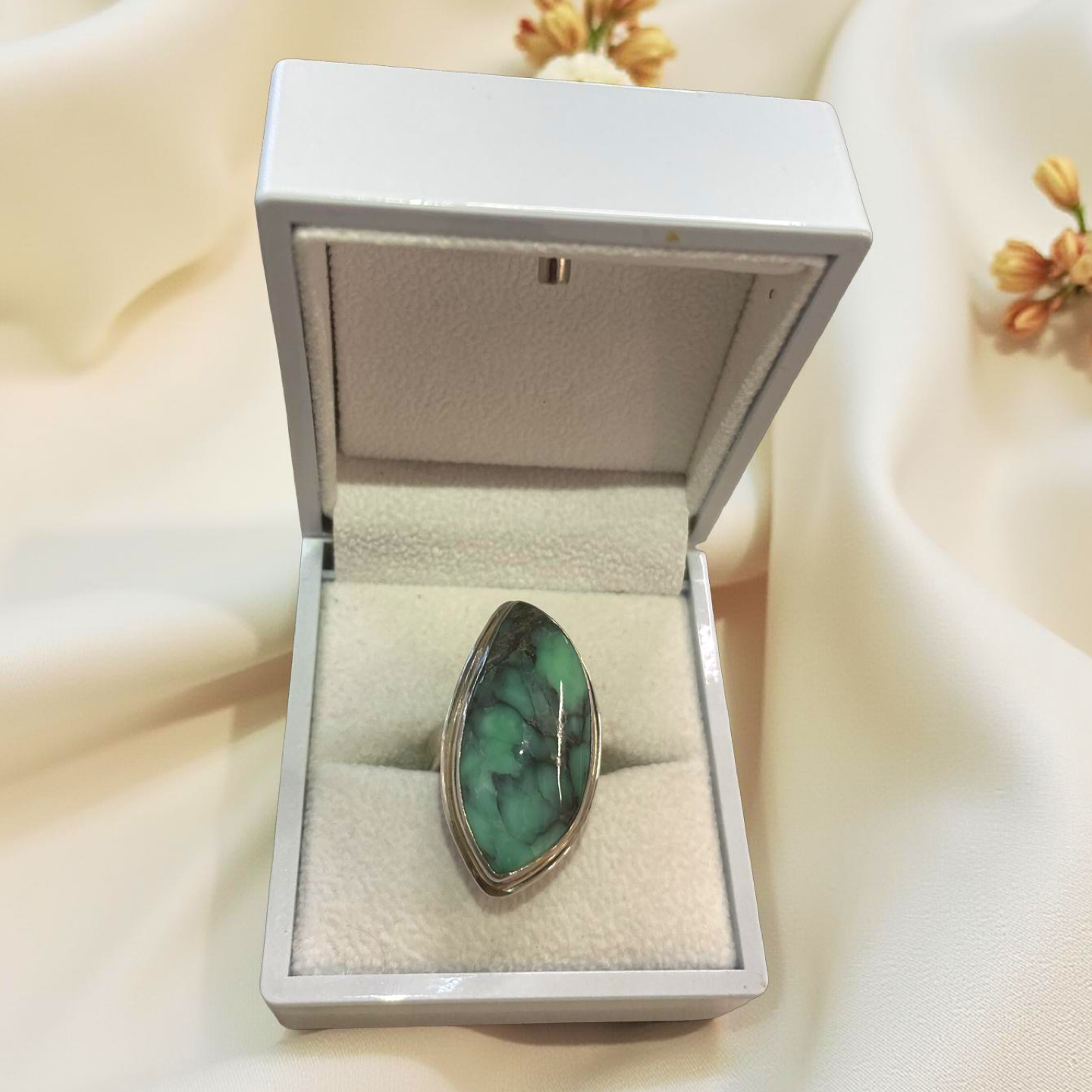 Variscite silver ring