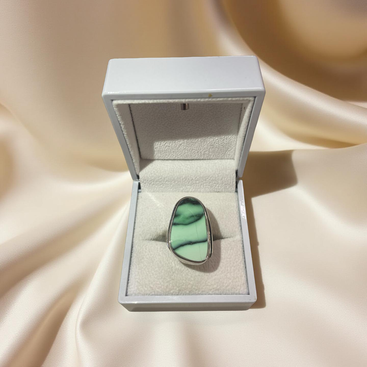 Variscite silver ring