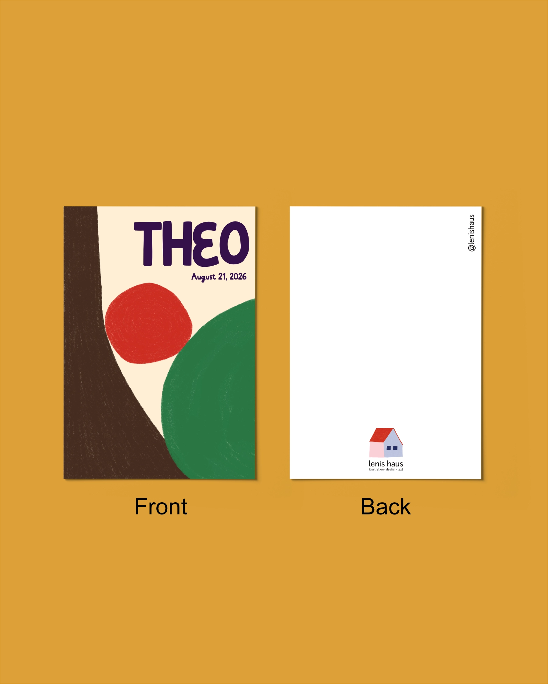 Birth Announcement "Abstract Forms"