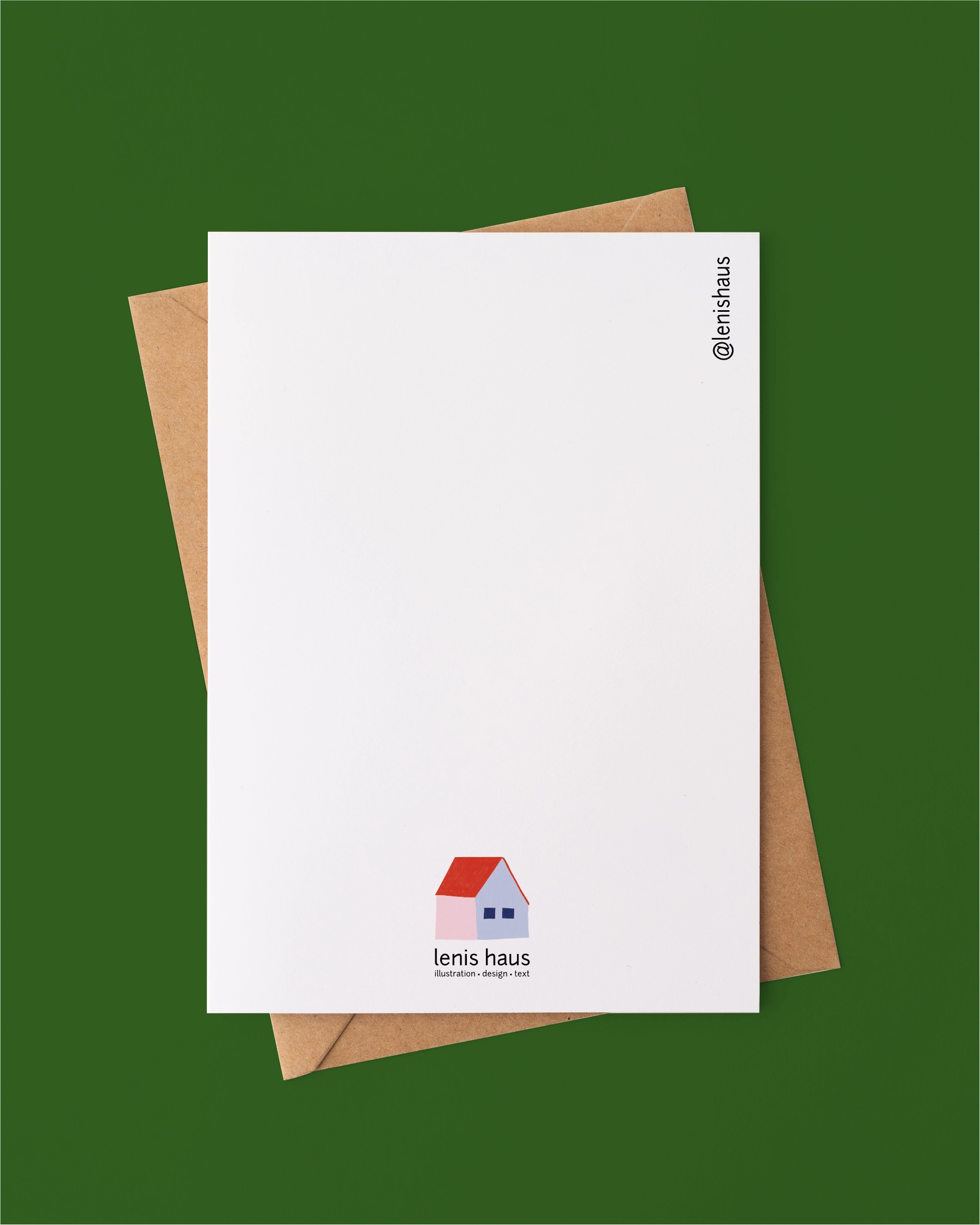 Birth Announcement "Moon-House-Cloud"