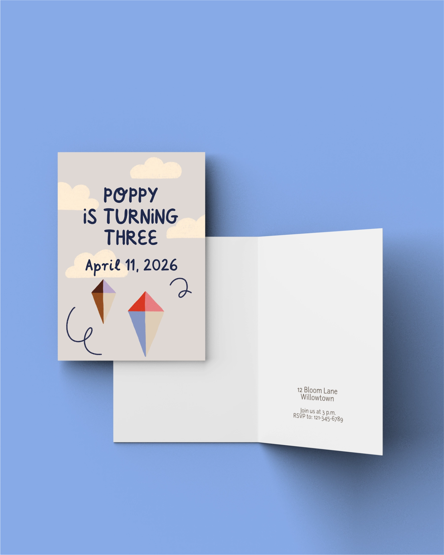 Birthday Invitation "Kites"