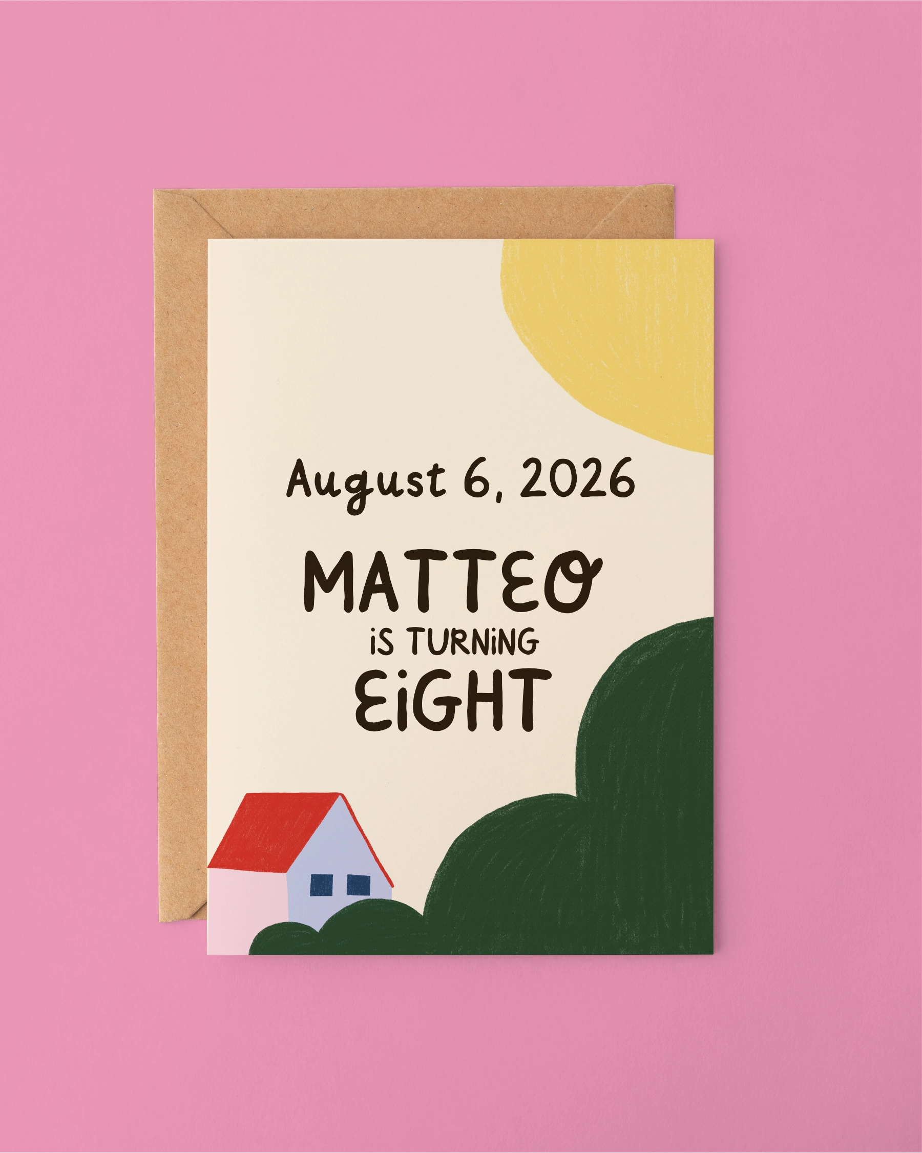 Birthday Invitation "House"