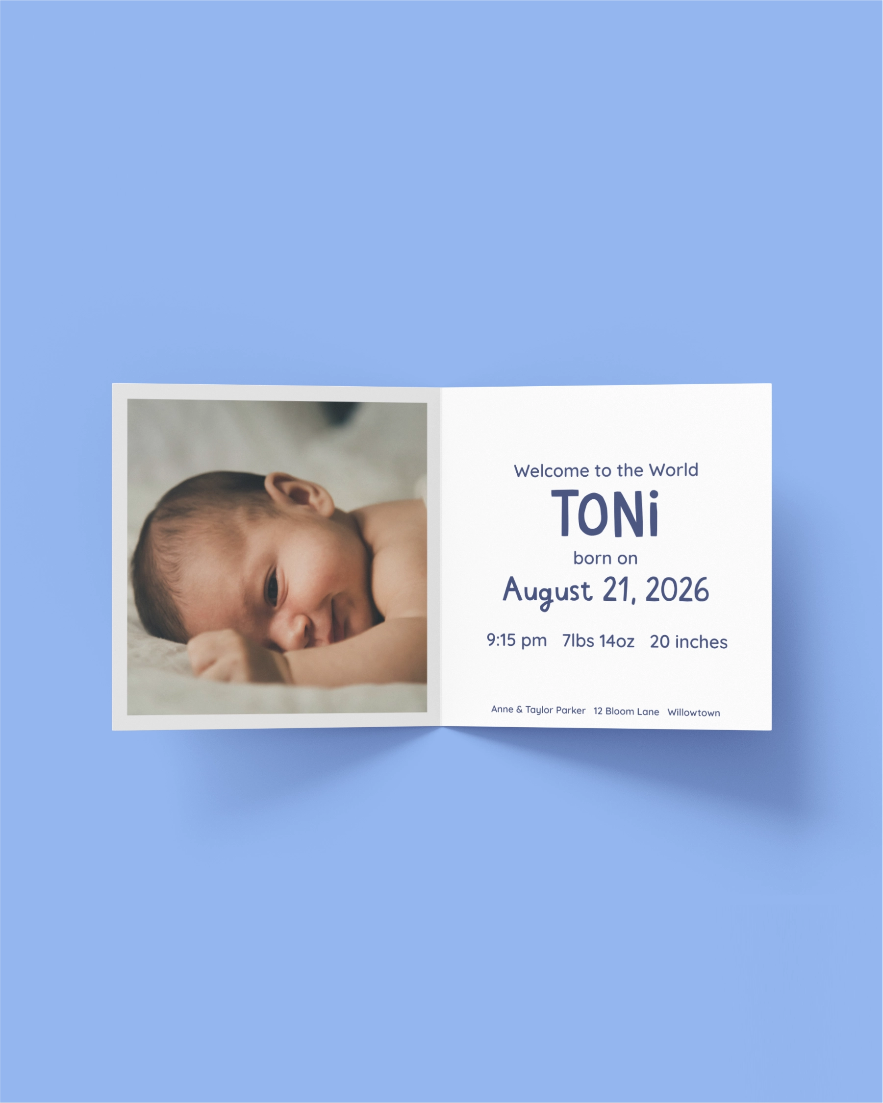 Birth Announcement "Apple"