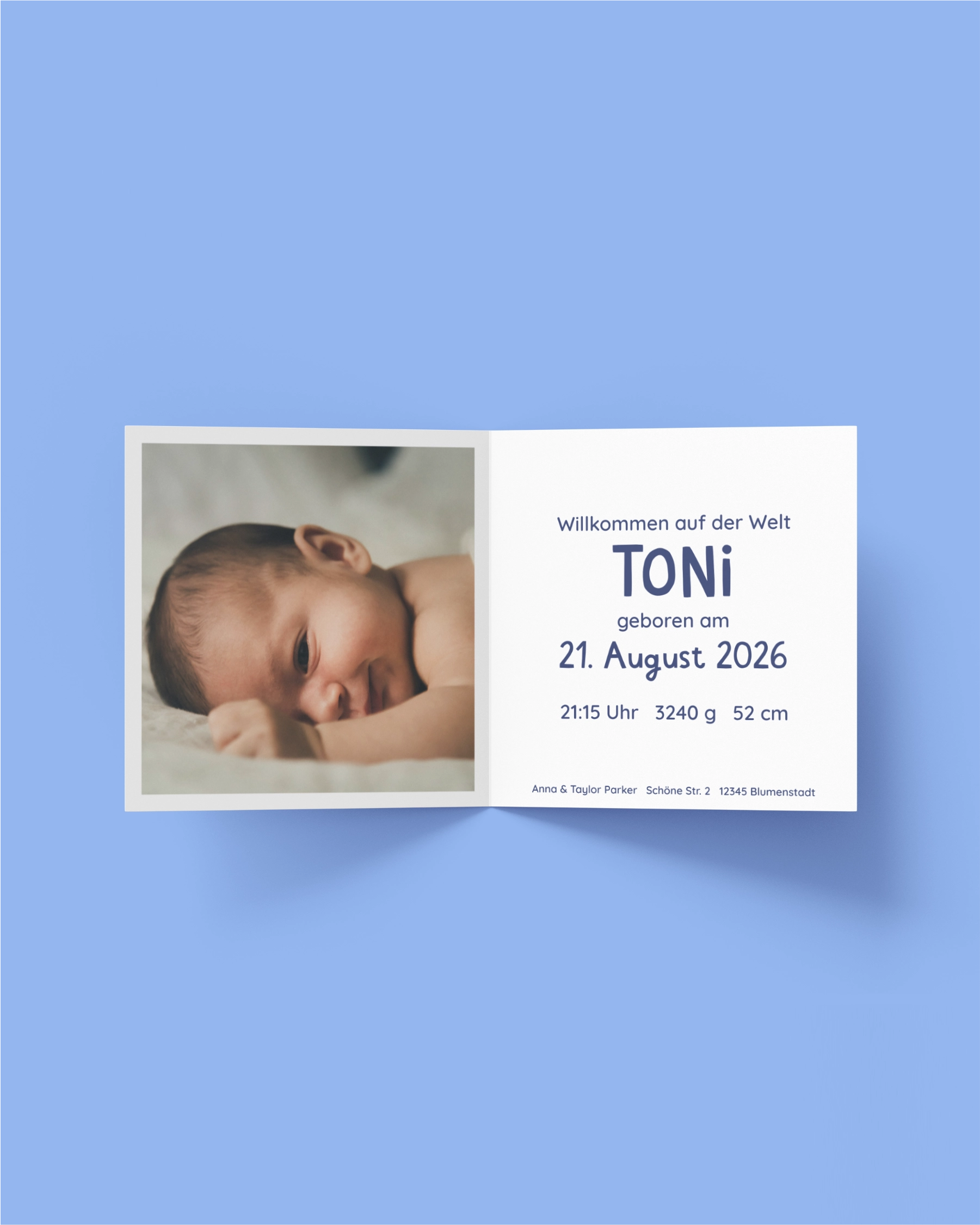 Geburtskarte "Apfel"