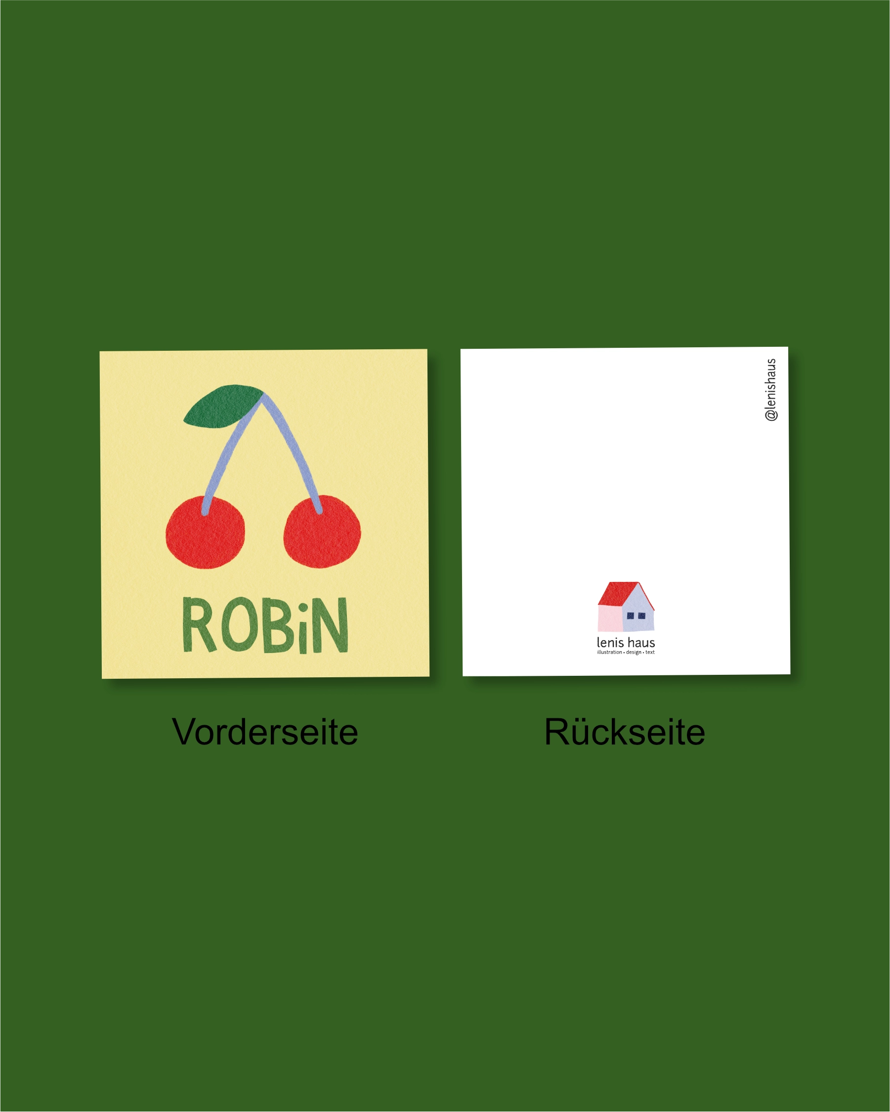 Geburtskarte "Kirsche"