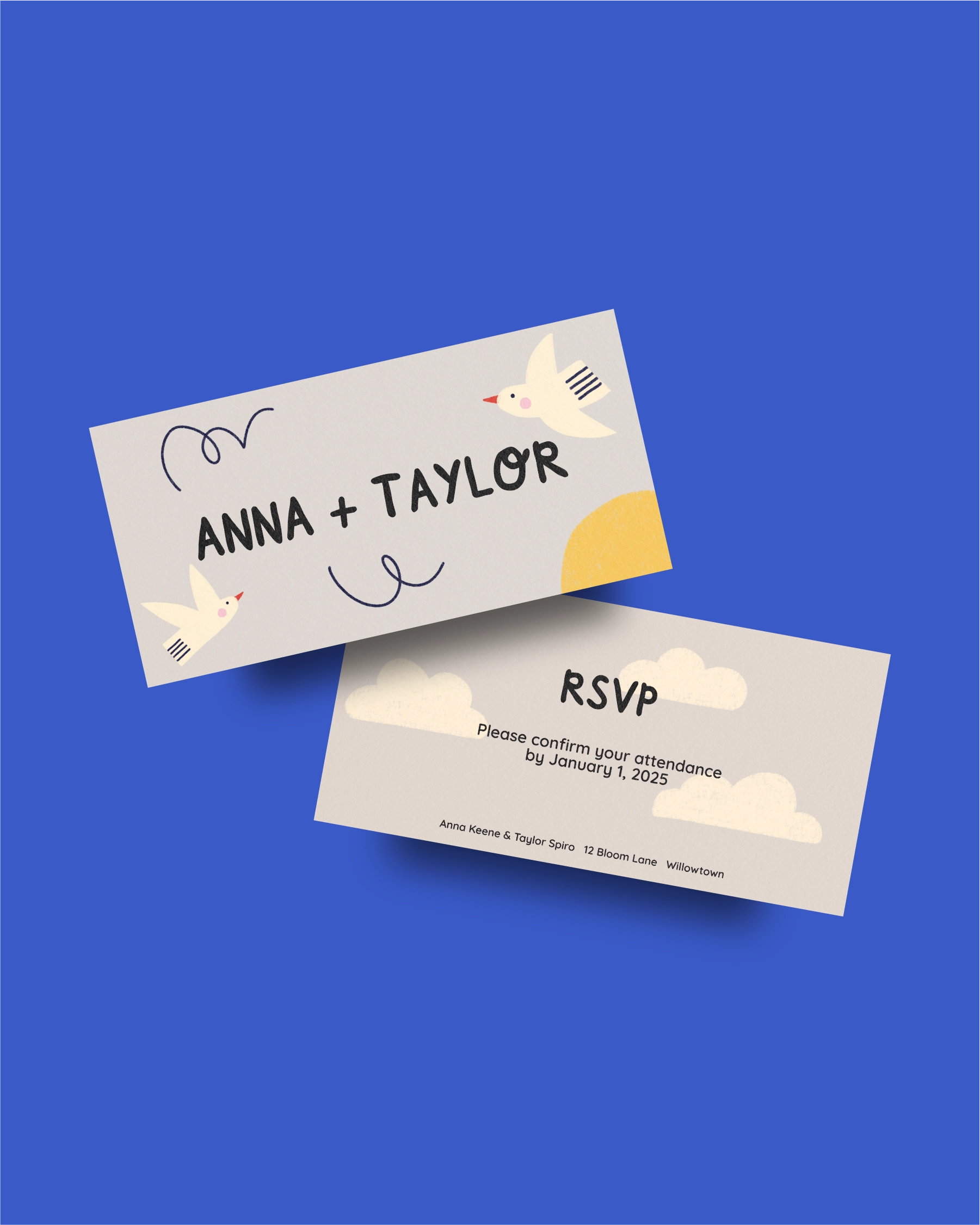 Wedding Invitation "Birds"