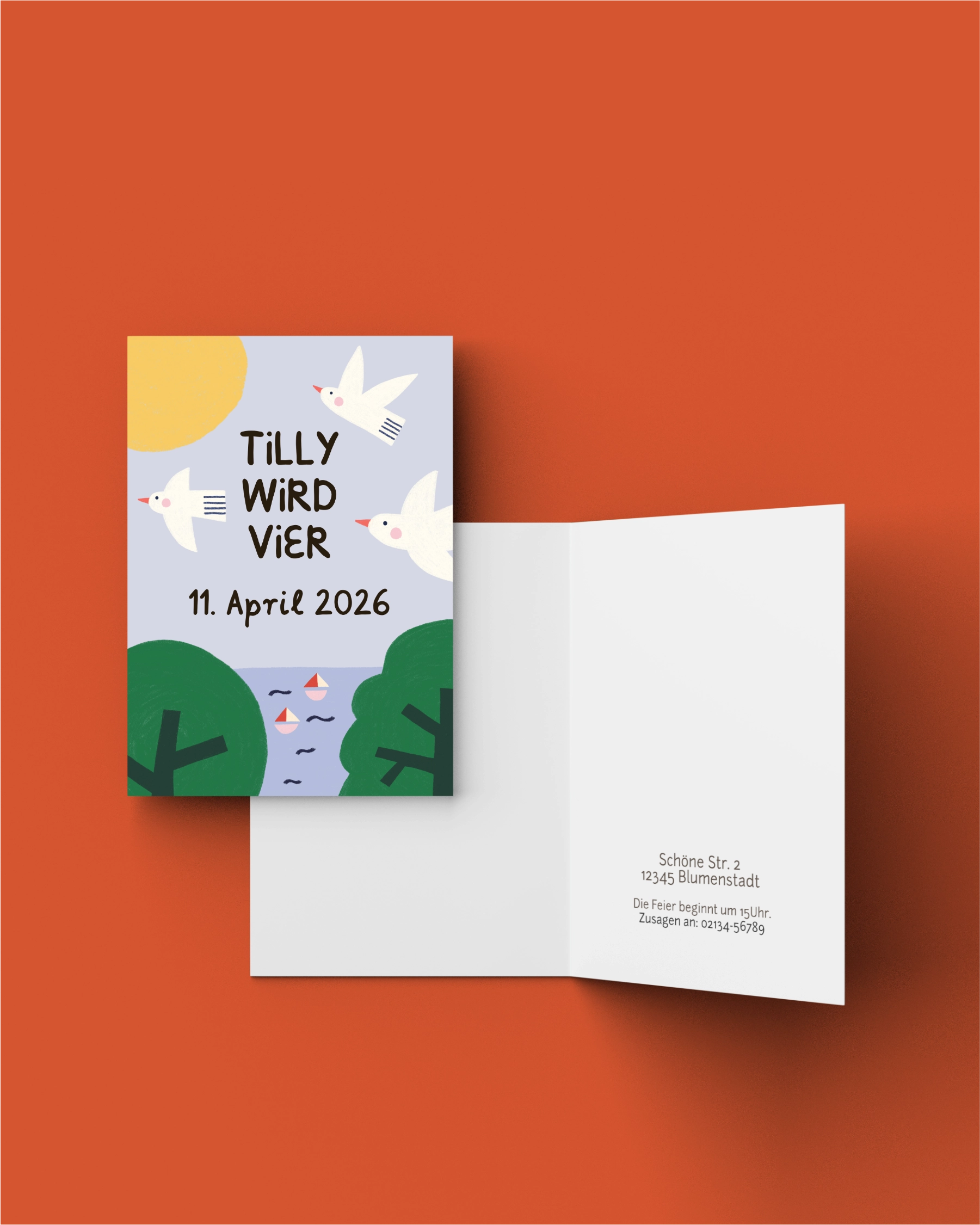 Geburtstagseinladung "Seeblick"