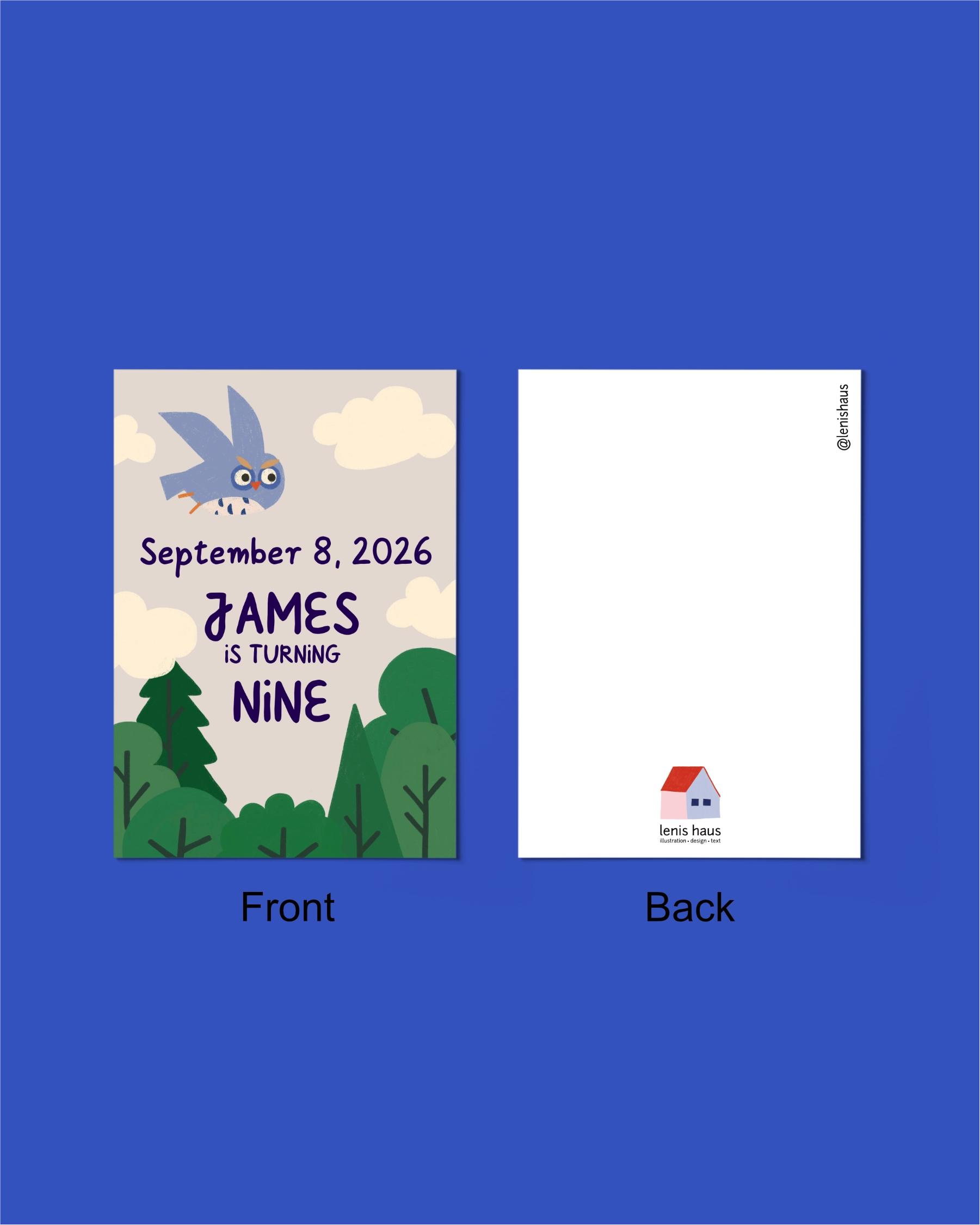 Birthday Invitation "Owl"