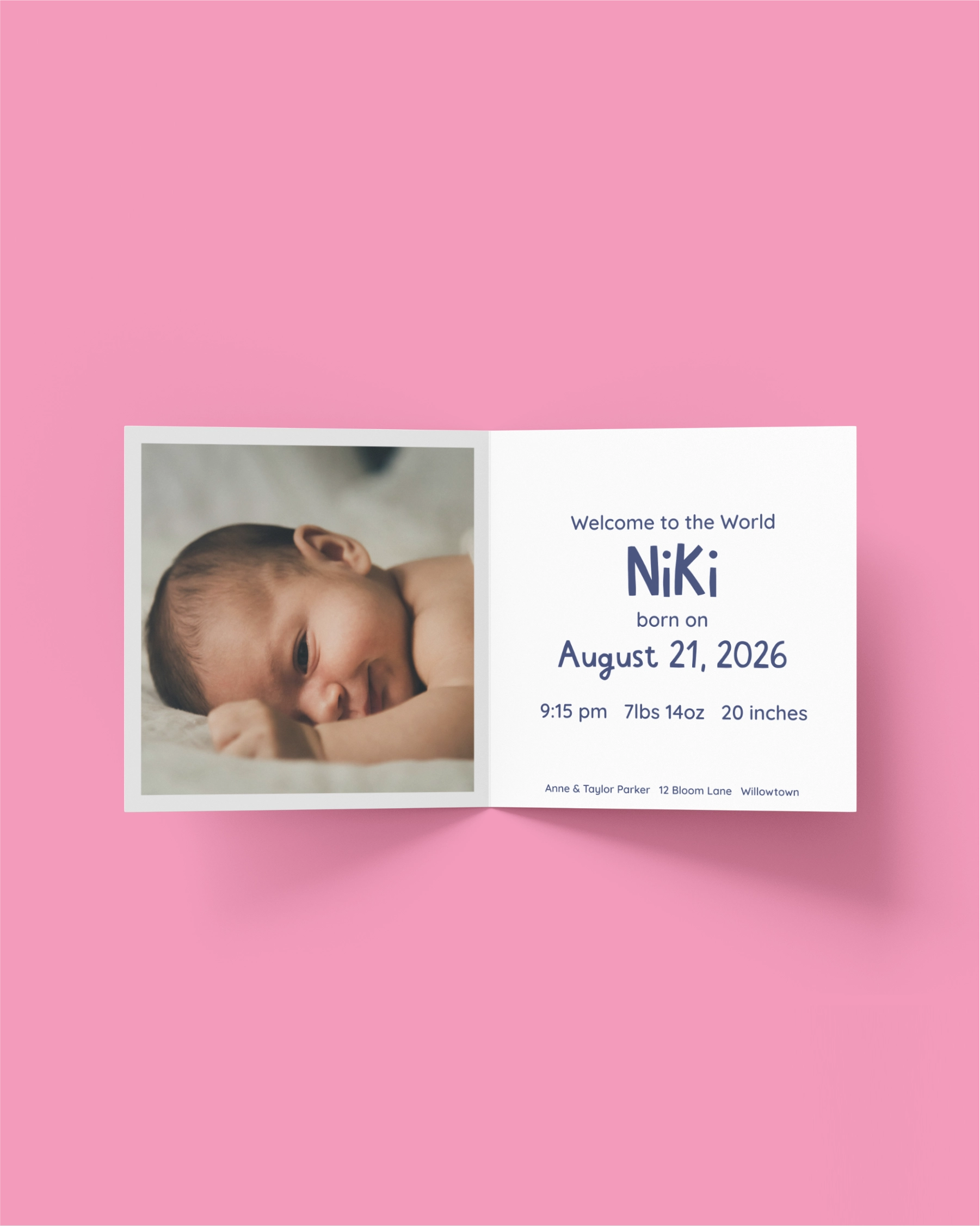 Birth Announcement "Dog"