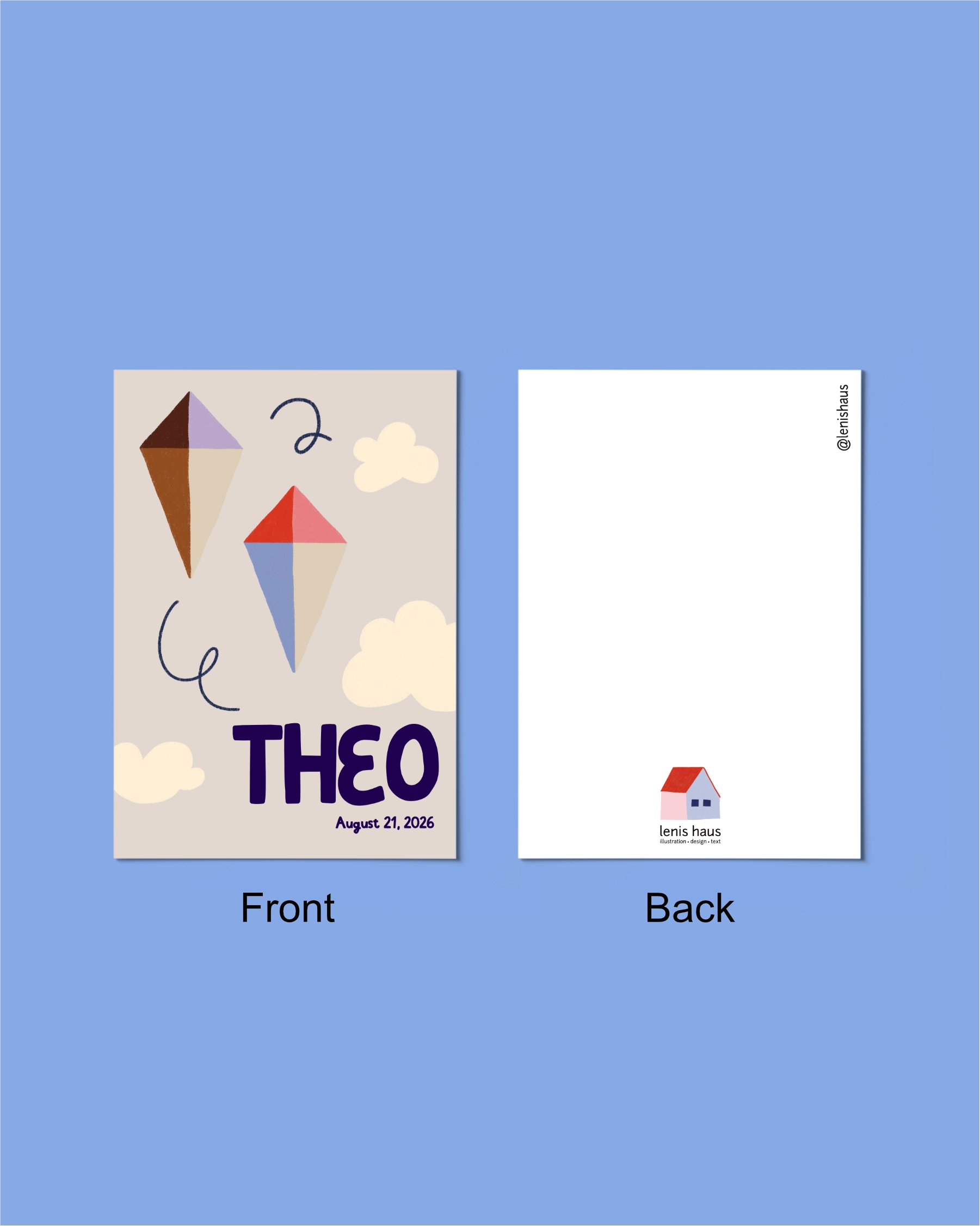 Birth Announcement "Kites"