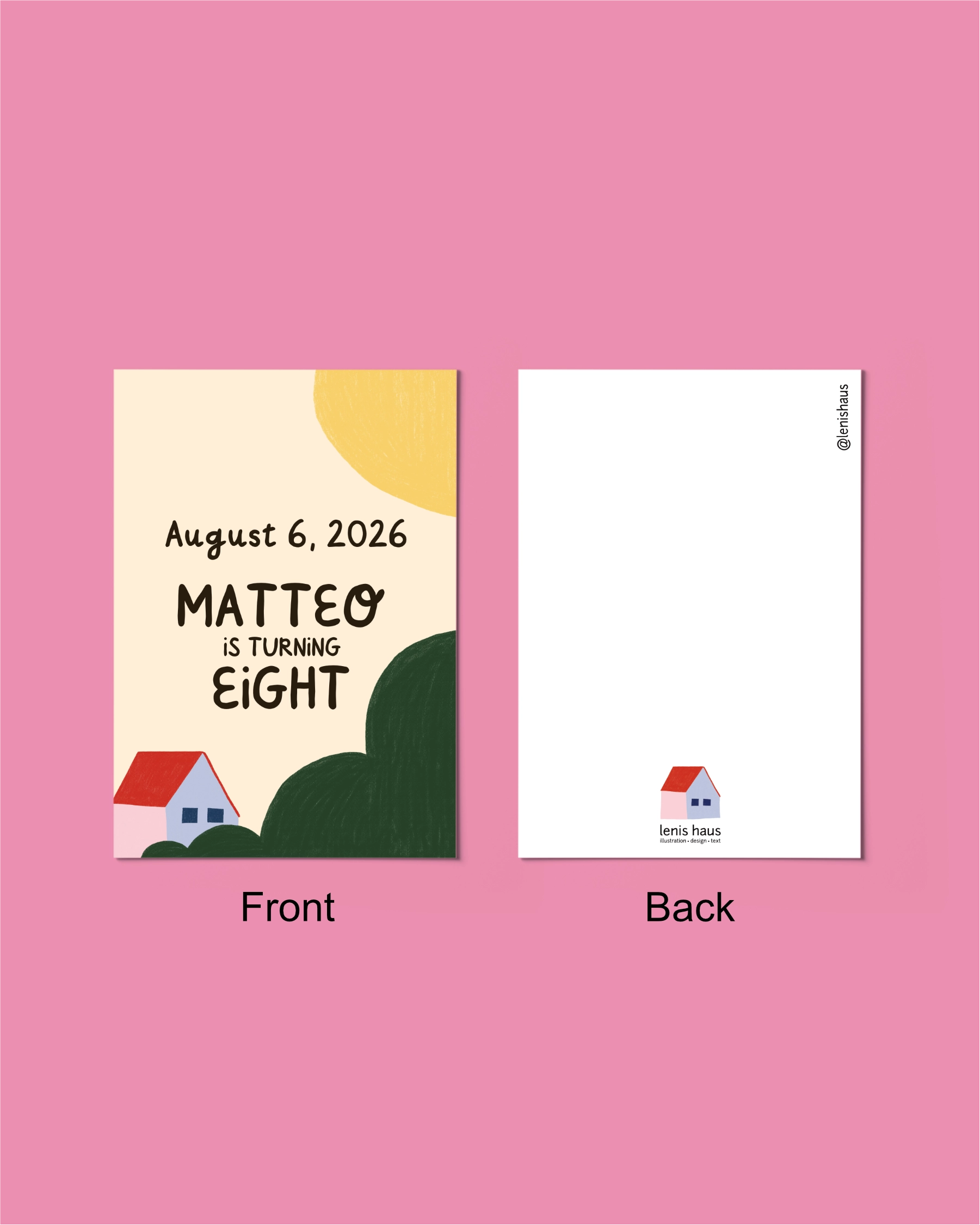 Birthday Invitation "House"