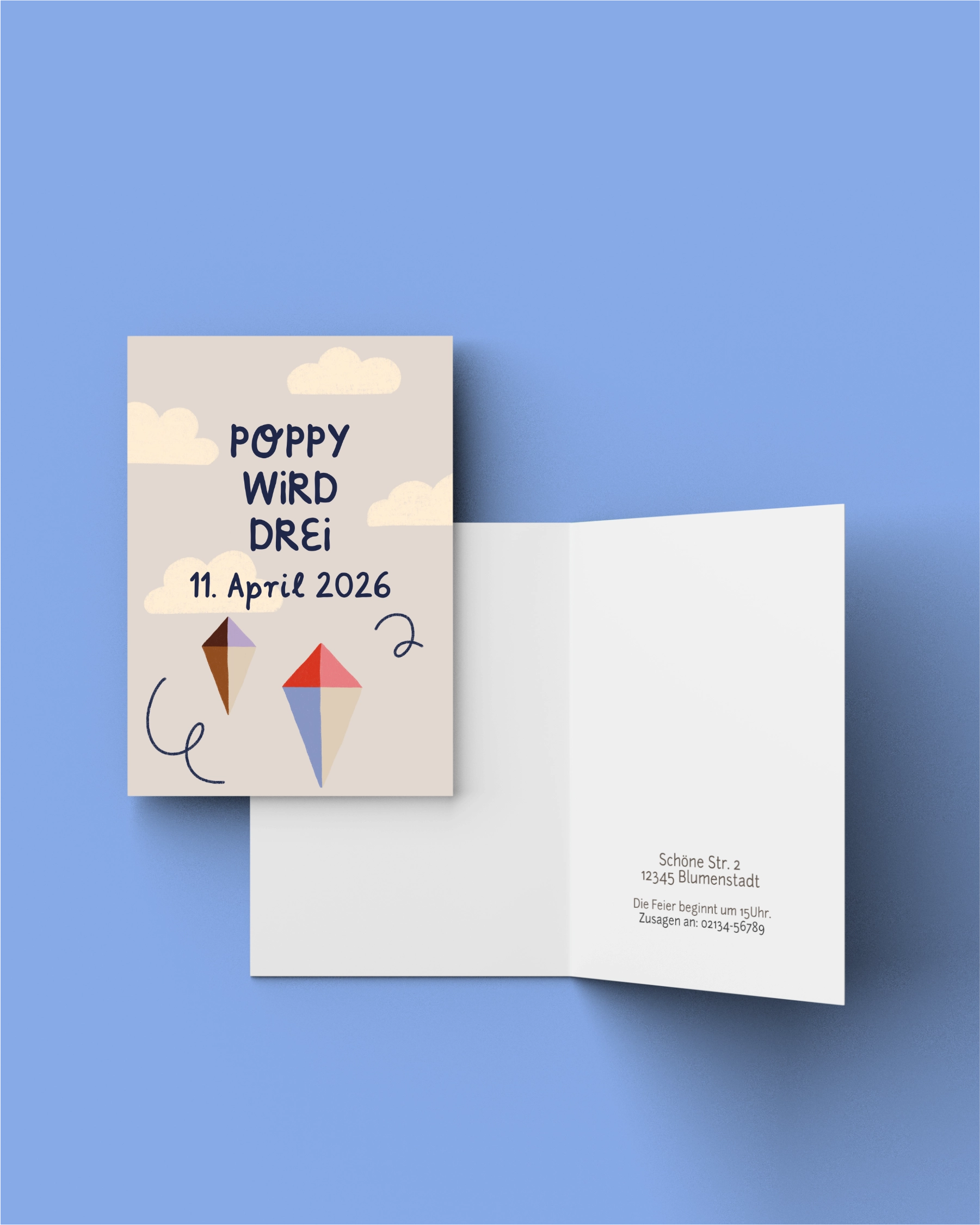 Geburtstagseinladung "Drachen"