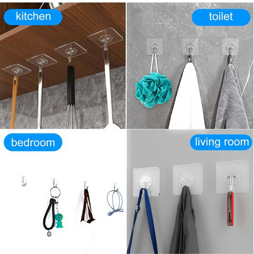 Heavy Duty Adhesive Wall Hooks