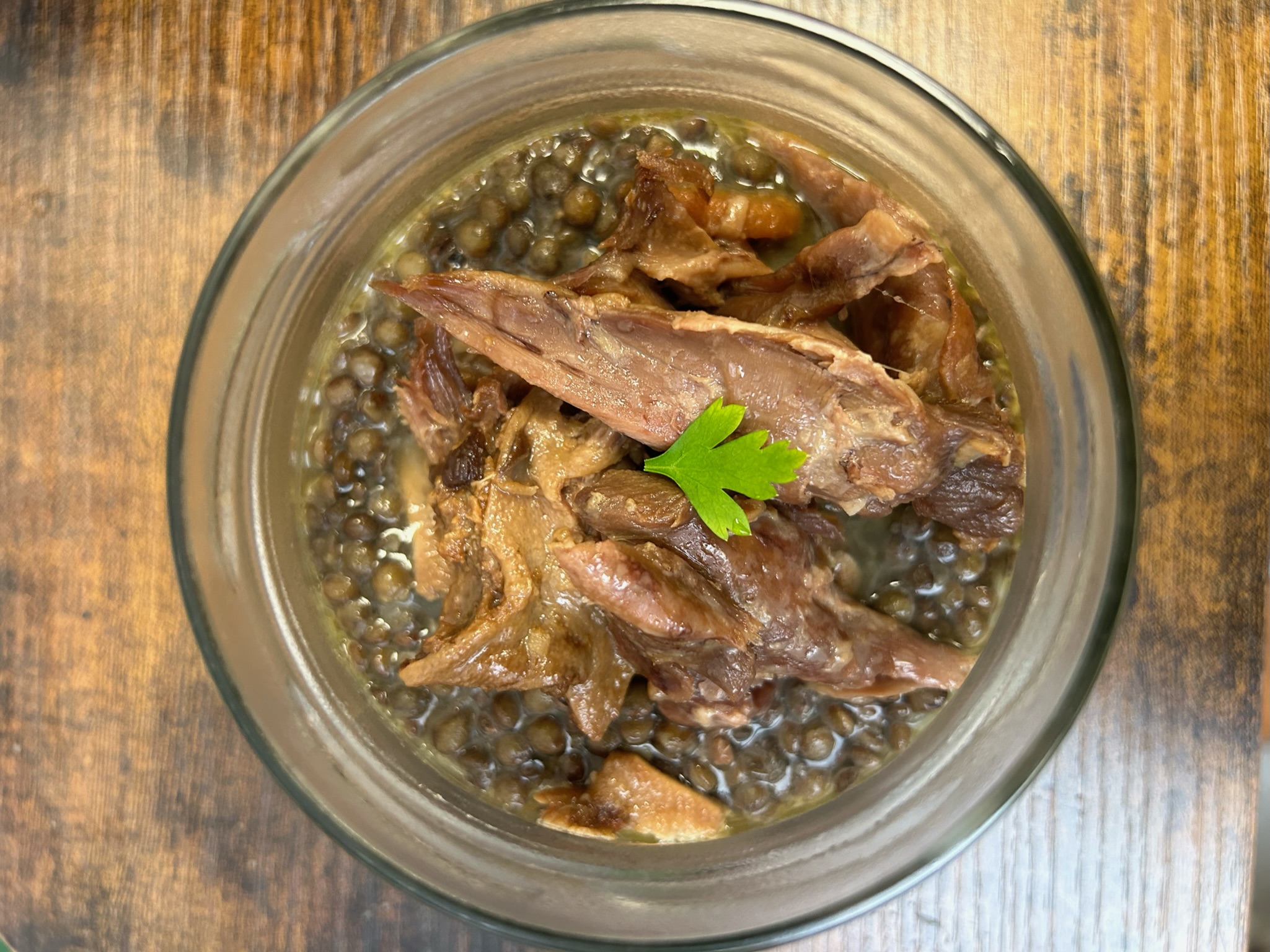 Jeudi - Lentilles vertes & manchons de canard by Pom'mamie