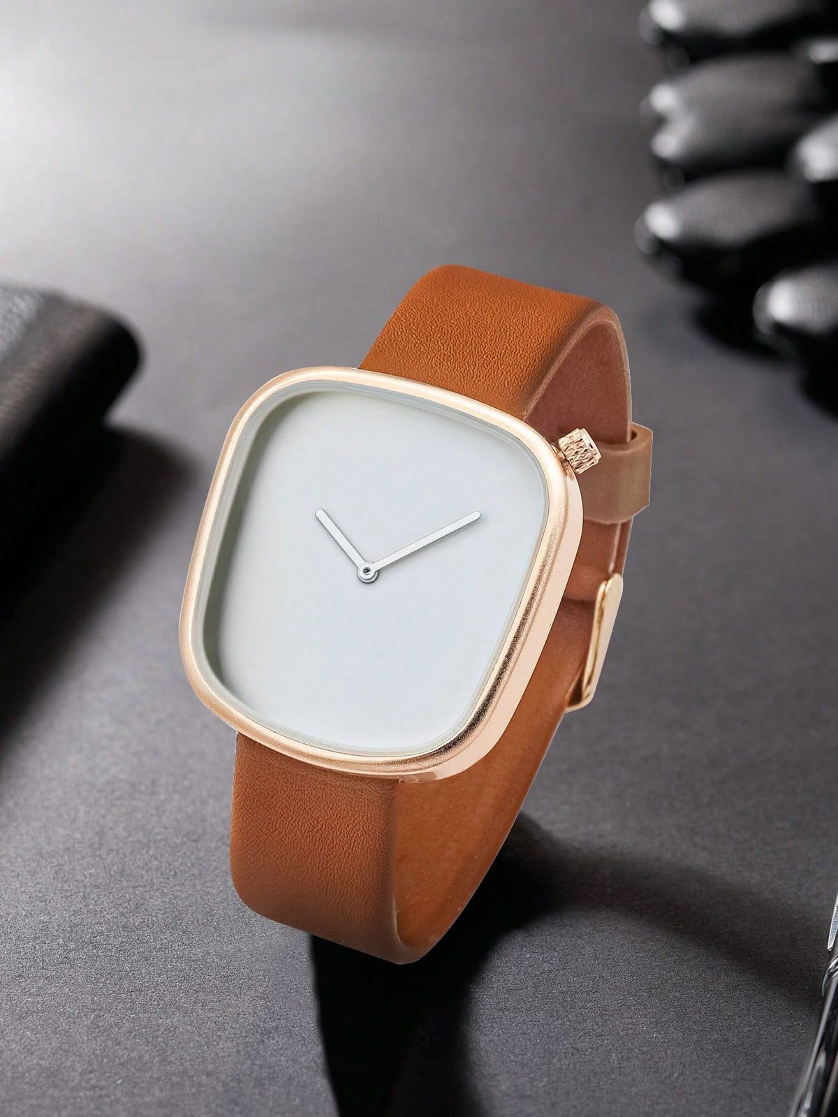 Modern Square Face Wristwatch