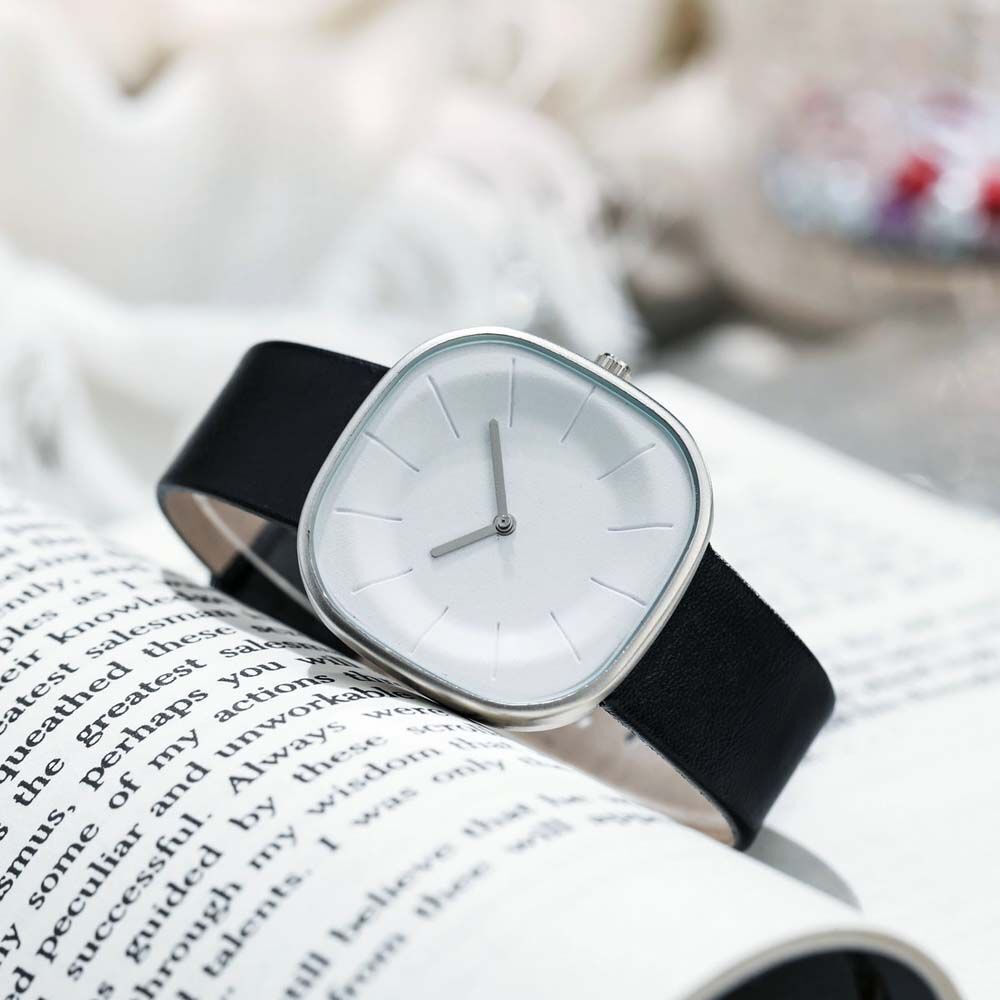 Minimalist Square Face Wristwatch