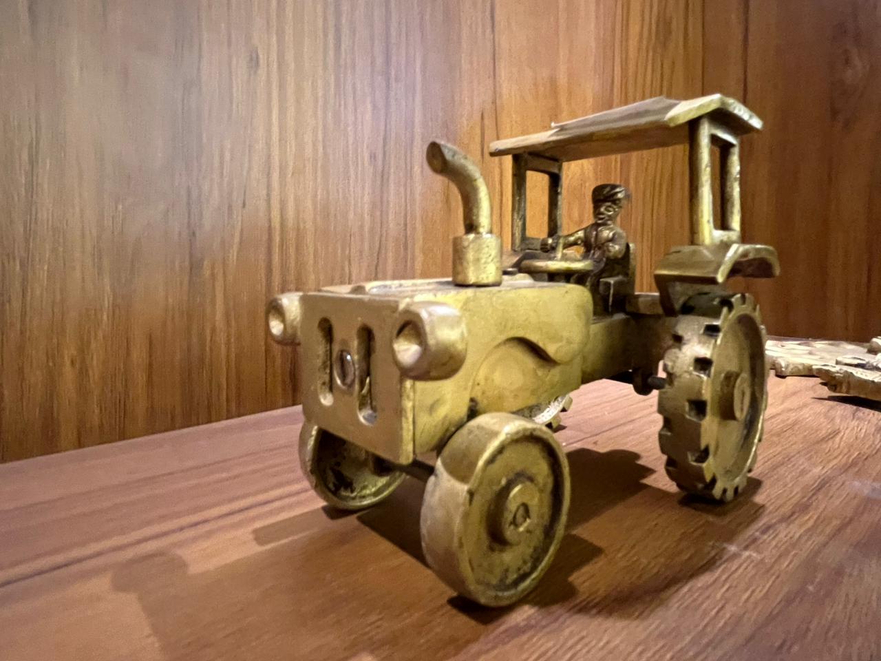  Tractor Sculpture (Pure Brass)