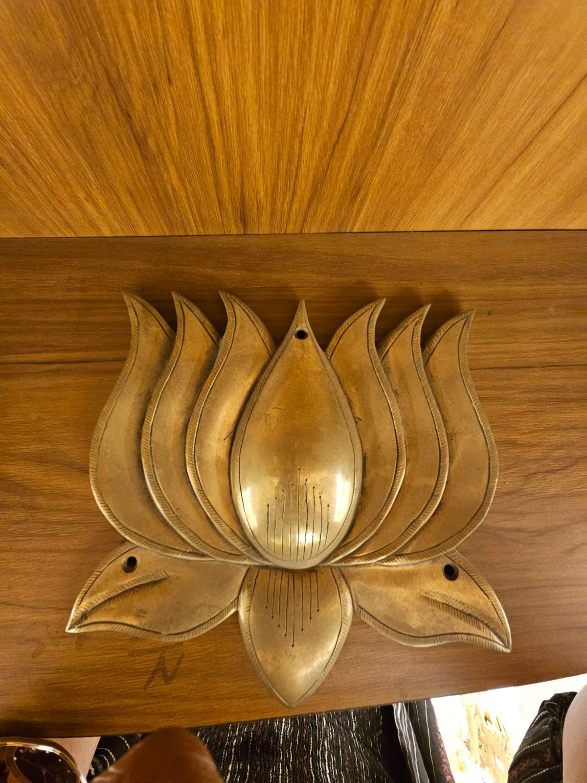 Golden Lotus Wall Art Frame