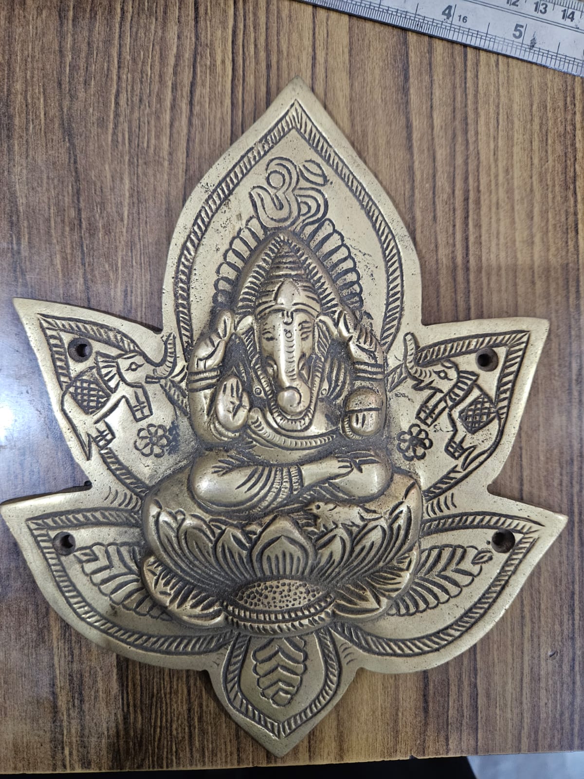 Brass Ganesh Wall Hanging