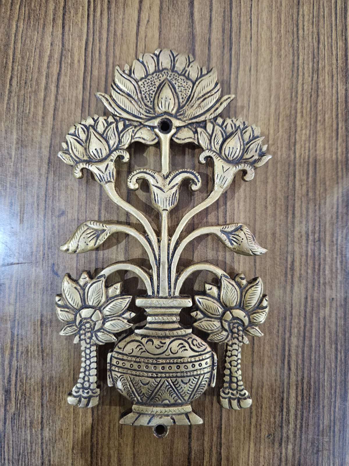 Brass Lotus Wall Hanging