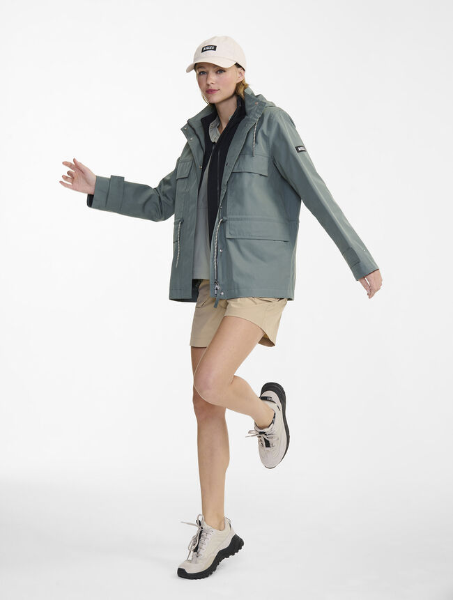 Parka mi-longue MTD avec capuche et taille ajustable pour femme de chez Aigle 