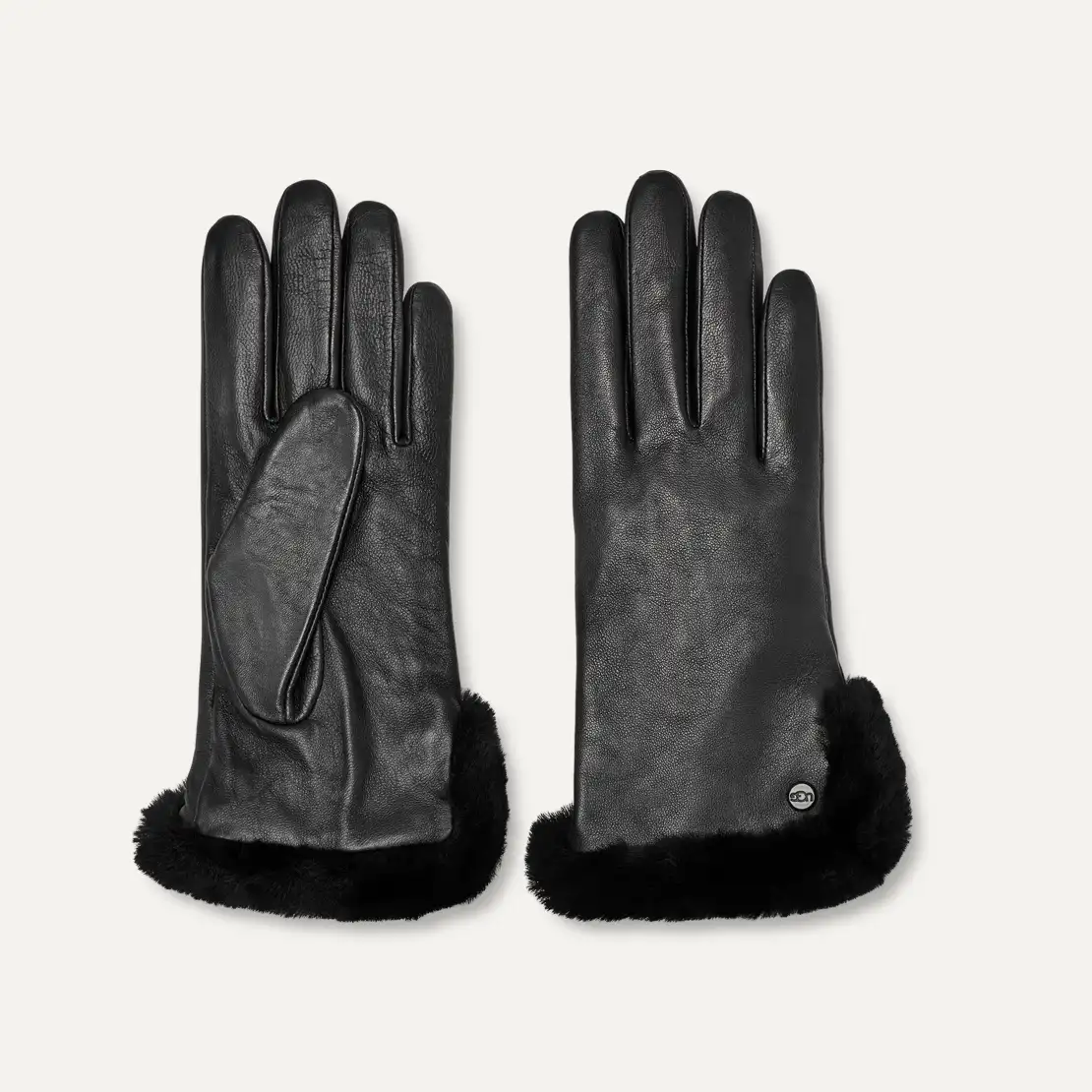 Femme Gant avec aération en peau de mouton et cuir