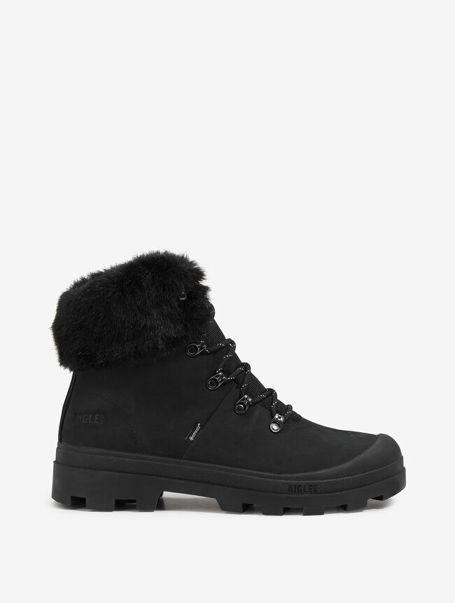 L'iconique chaussure de marche Aigle, en version hivernale, fourée et GORE-TEX