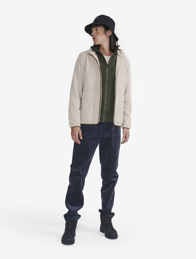 Polaire bi-matière sherpa Polartec® avec fermeture éclair