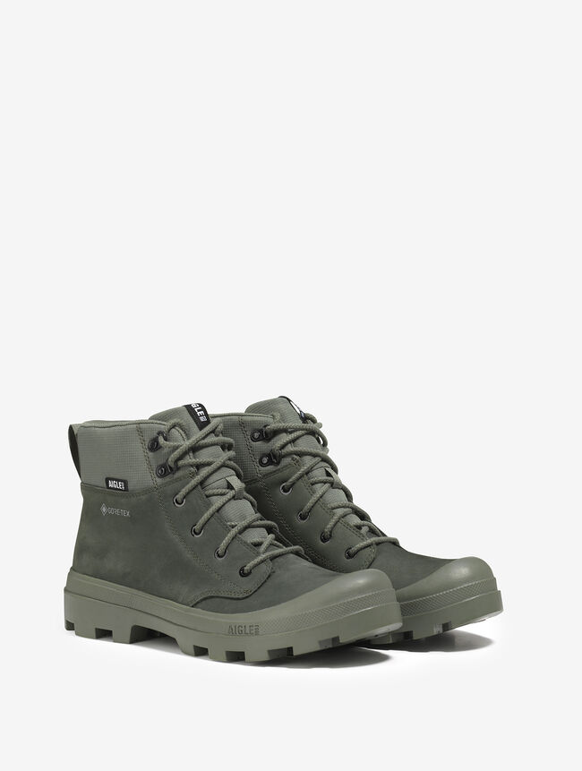 L'iconique chaussure de marche Aigle, en cuir GORE-TEX