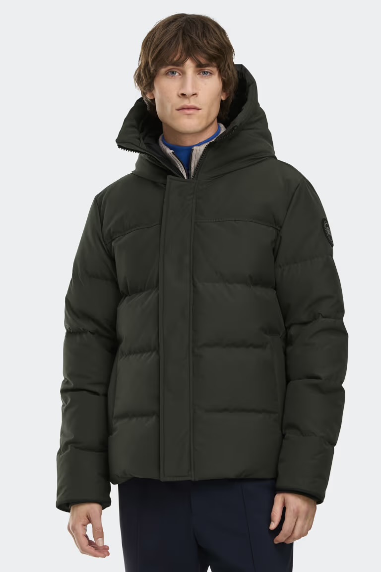Doudoune verte homme Canada gosse 