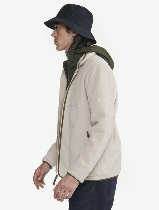 Polaire bi-matière sherpa Polartec® avec fermeture éclair