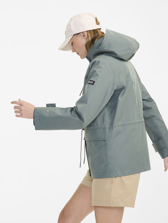 Parka mi-longue MTD avec capuche et taille ajustable pour femme de chez Aigle 
