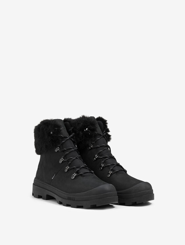 L'iconique chaussure de marche Aigle, en version hivernale, fourée et GORE-TEX