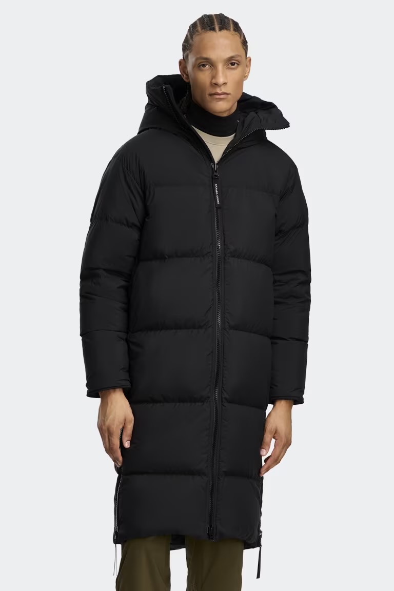 Manteau long matelassé noir Canada gosse