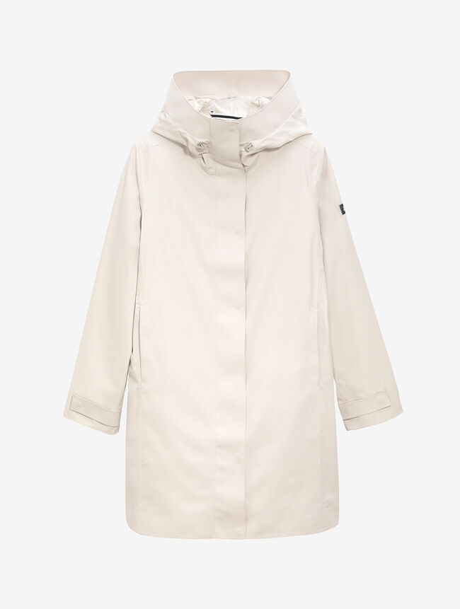Parka longue imperméable à capuche MTD® pour femme