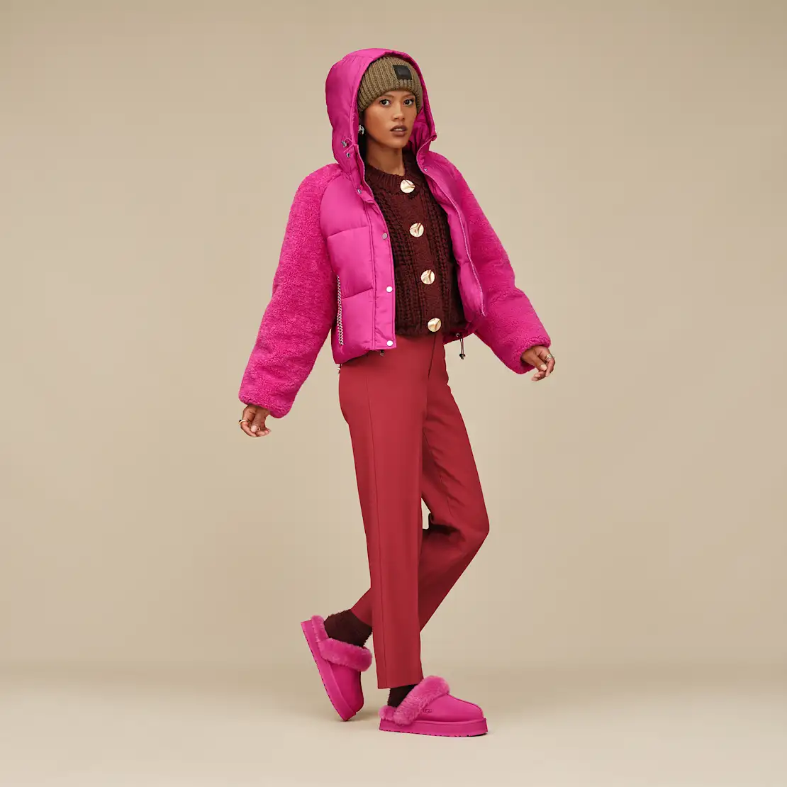 Femme Chausson Disquette