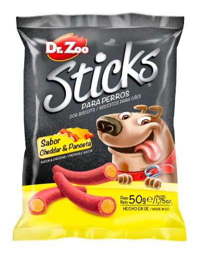 Dr.Zoo Sticks Cheddar y Panceta